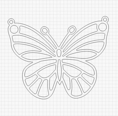 Large Butterfly Laser files Digital Download