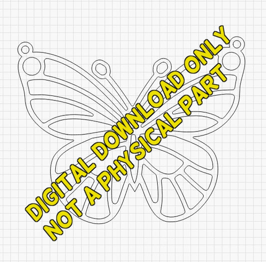 Large Butterfly Laser files Digital Download