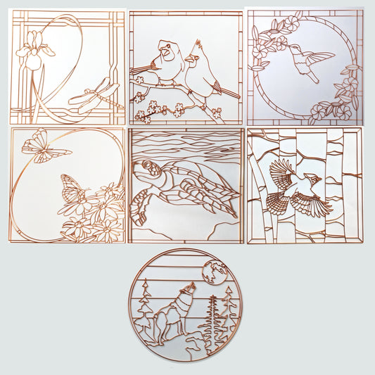 Natural World (option 2) Resin Art Template Bundle