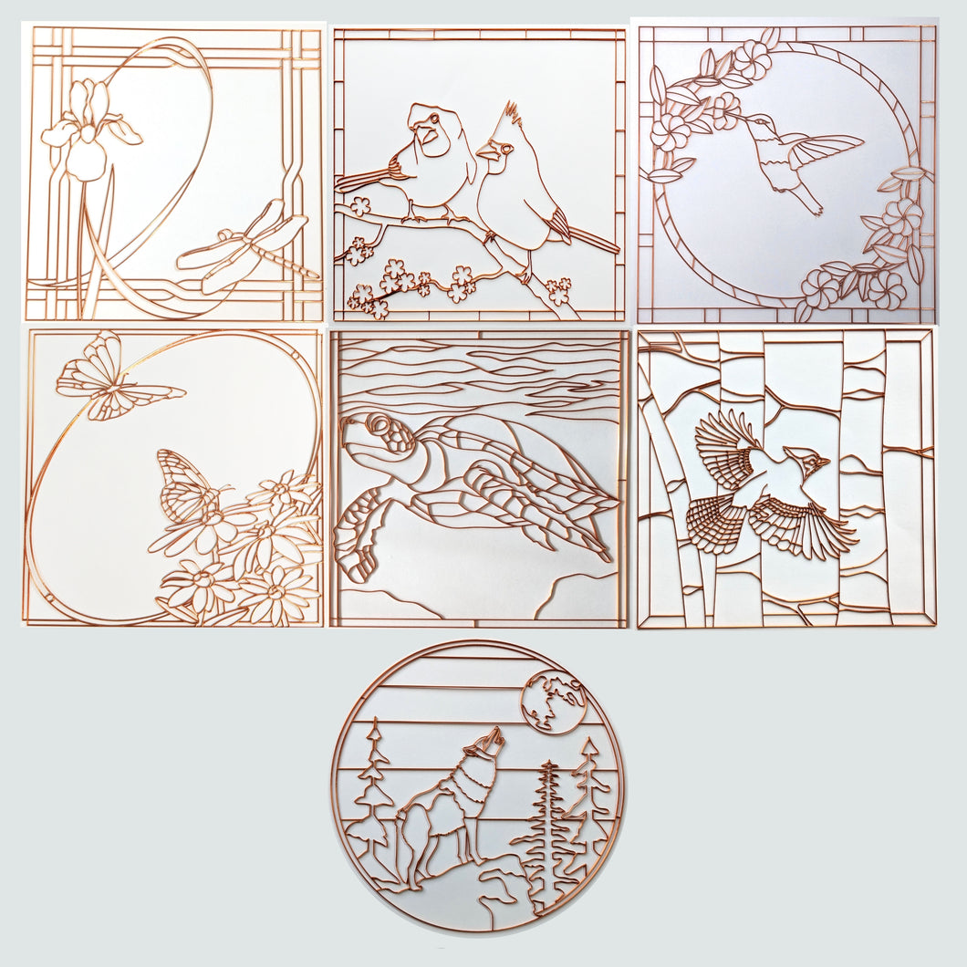 Natural World (option 2) Resin Art Template Bundle