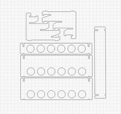 Dye Rack Laser files Digital Download