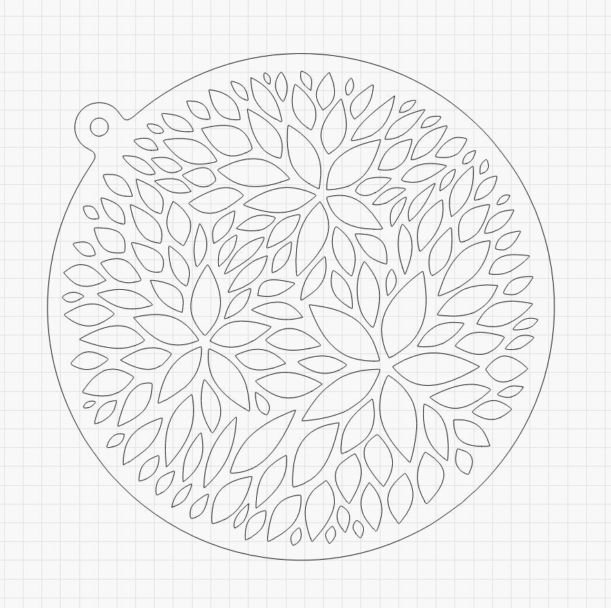 Flowers sun catcher Laser files Digital Download