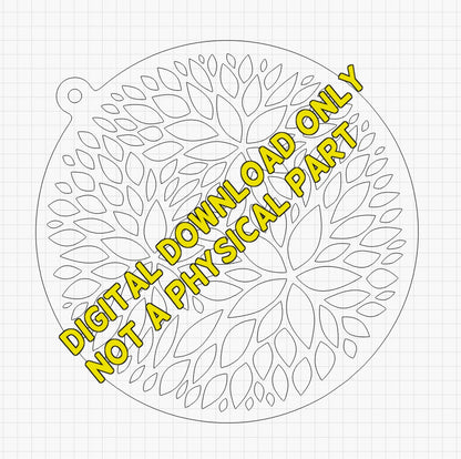 Flowers sun catcher Laser files Digital Download