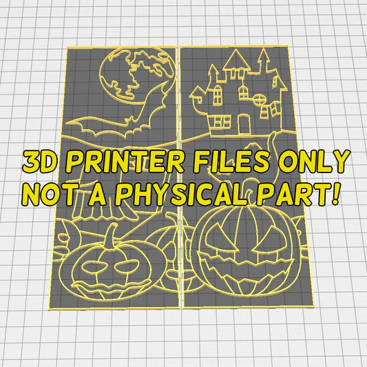 Halloween panels -  3D printer files Digital Download