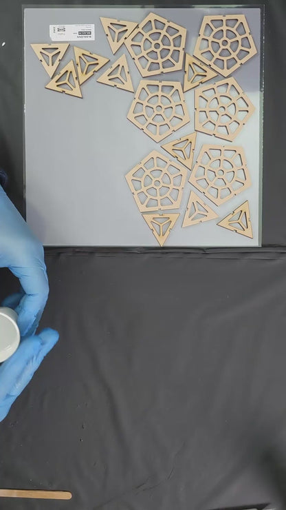 Sphere Lamp MDF template for resin art