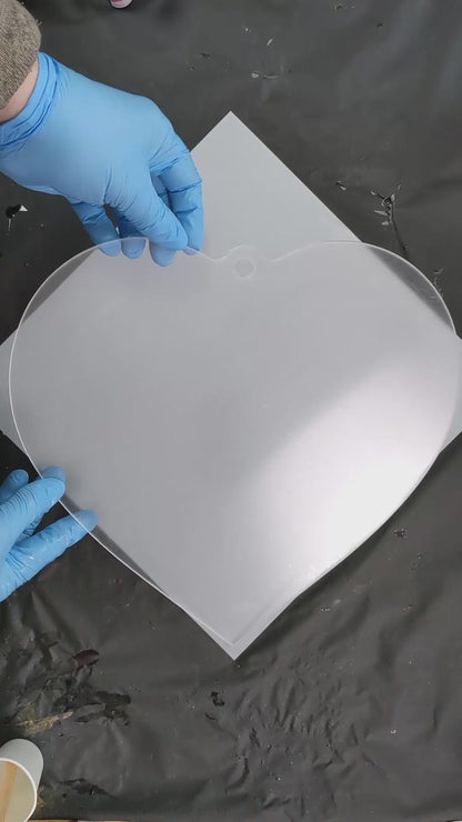 Love Heart Resin Art Template