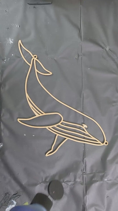 Whale MDF Template for resin art - set of 2