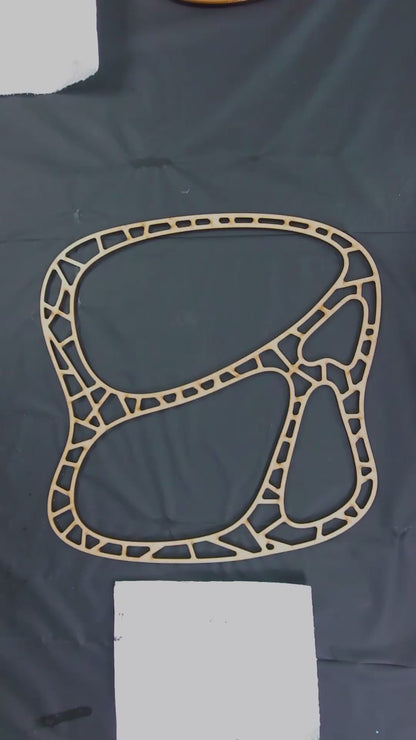 Organic Mirror MDF template for resin art