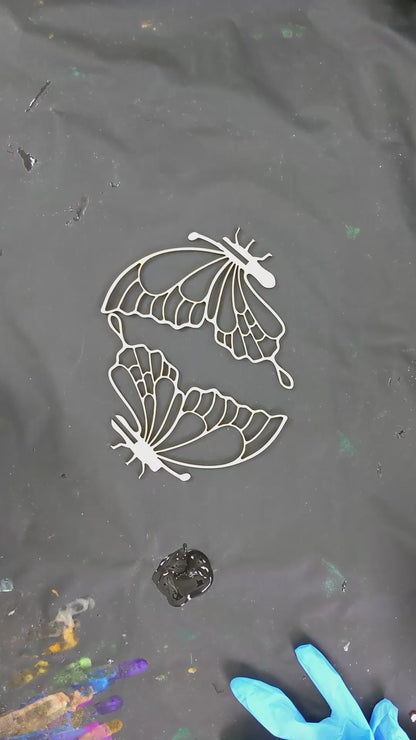 Small Butterflies MDF template for resin art