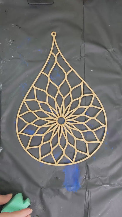 Teardrop MDF Template for resin art