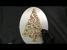 Load and play video in Gallery viewer, Christmas Tree 2023 Resin Art Template
