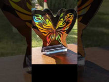 Load and play video in Gallery viewer, Butterfly Engraved Acrylic Mirror
