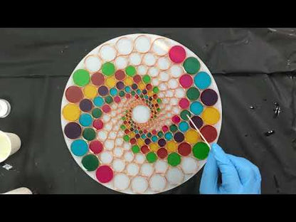 Round Nested Circles Resin Art Template