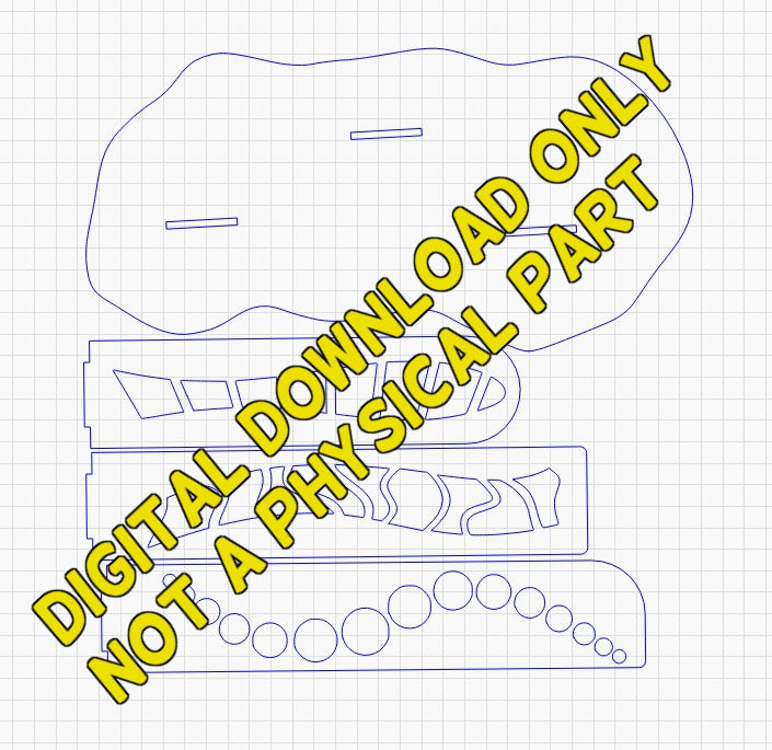 Sculpture part Laser files Digital Download