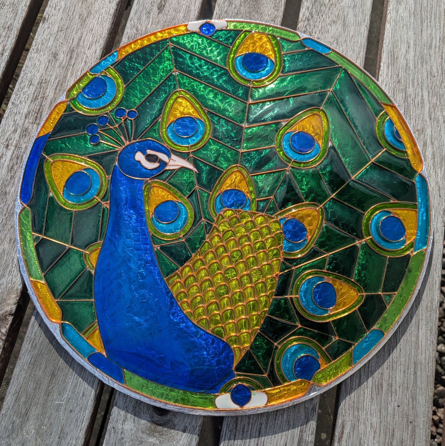 Peacock Resin Art Template