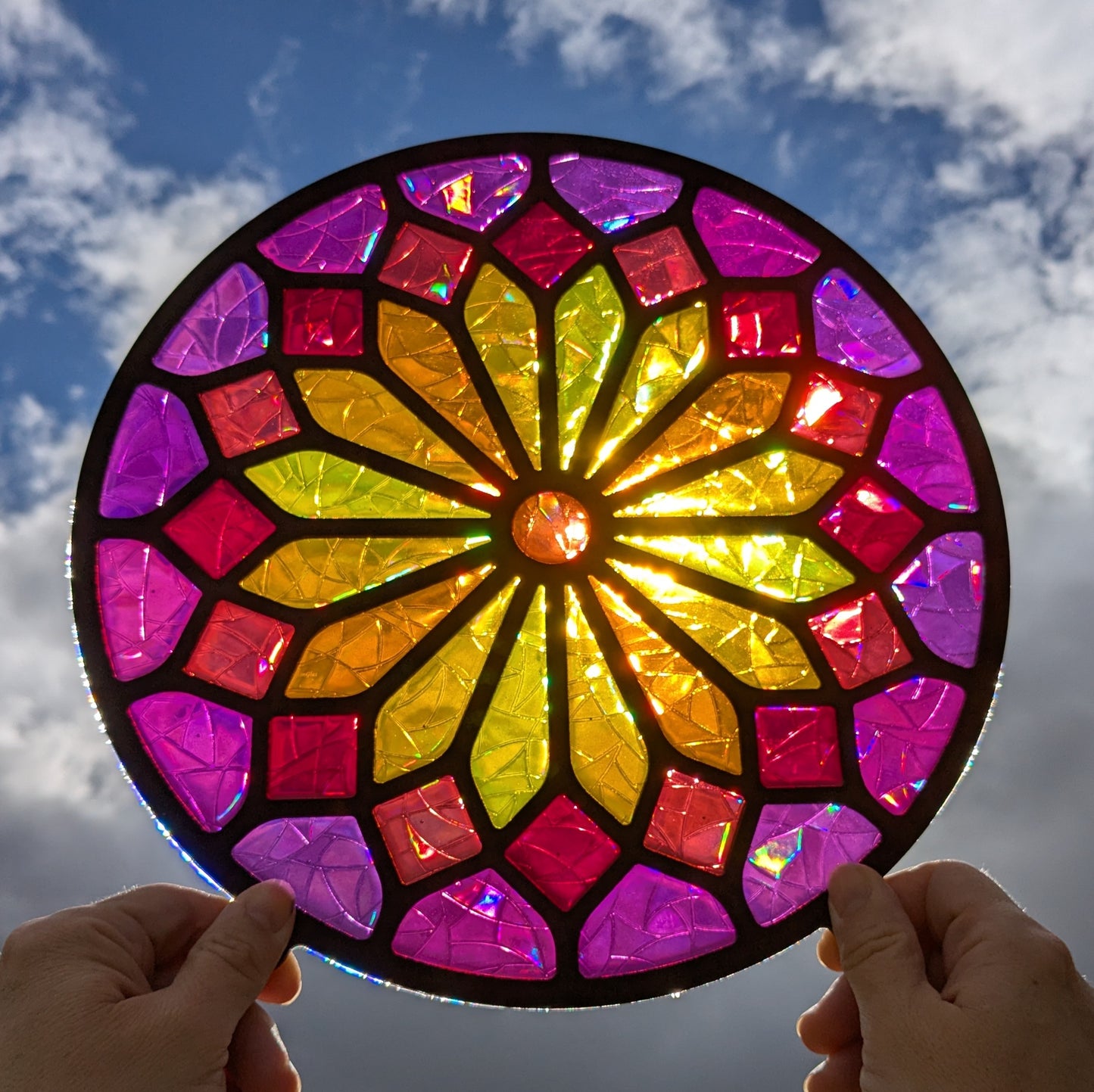 Rose Window MDF template for resin art