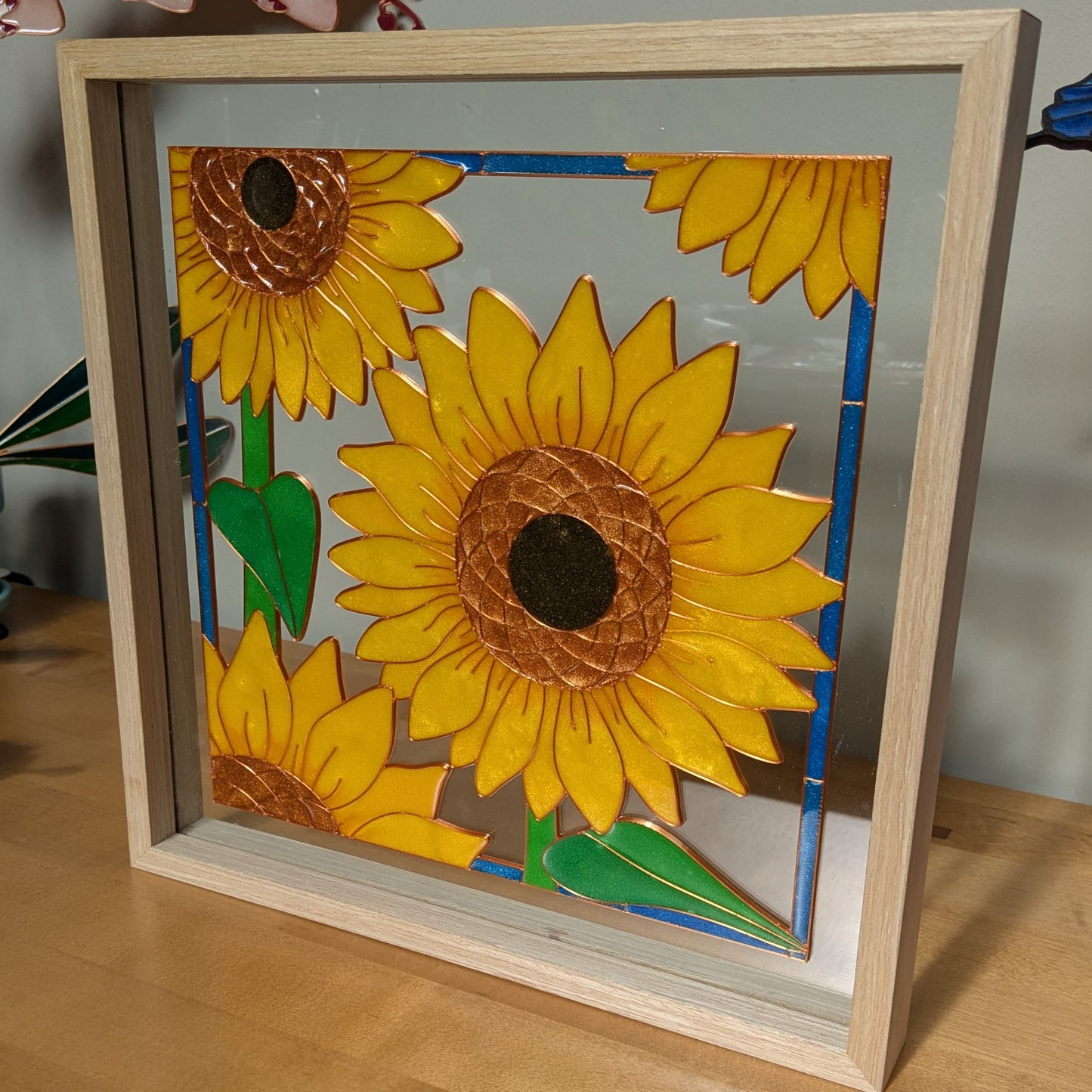 Sunflowers Resin Art Template