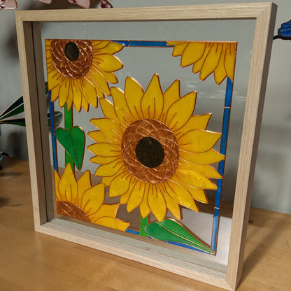 Sunflowers Resin Art Template