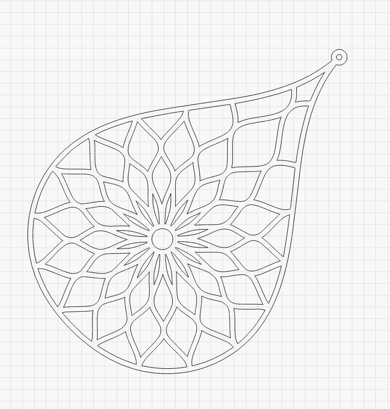 Teardrop Laser files Digital Download