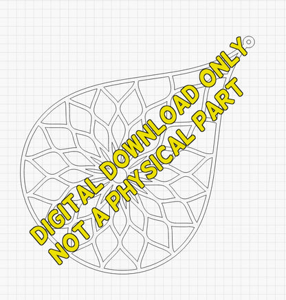 Teardrop Laser files Digital Download