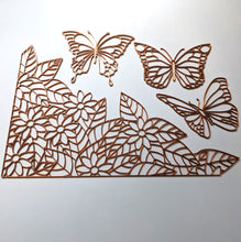 Load image into Gallery viewer, Butterfly and leaves bundle (3 butterflies and one leaves pattern)

