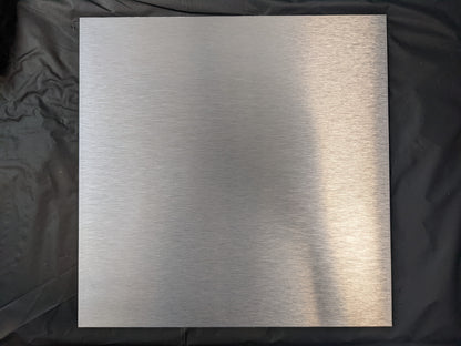 12 x 12 Brushed Aluminum Resin Art Panel