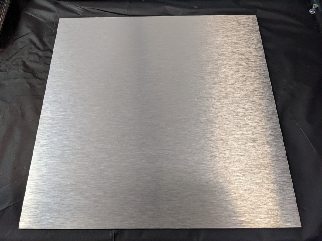 12 x 12 Brushed Aluminum Resin Art Panel