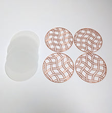 Load image into Gallery viewer, Weave Design Coasters  (4 Patterns with acrylic bases)
