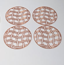 Load image into Gallery viewer, Weave Design Coasters  (4 Patterns with acrylic bases)
