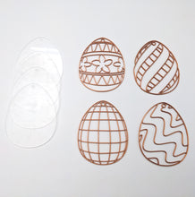 Load image into Gallery viewer, Easter Egg Ornament Kit (4 Patterns with acrylic bases)
