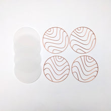 Load image into Gallery viewer, Waves Design Coasters  (4 Patterns with acrylic bases)
