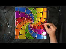 Load and play video in Gallery viewer, Square Mandala - Finished Original

